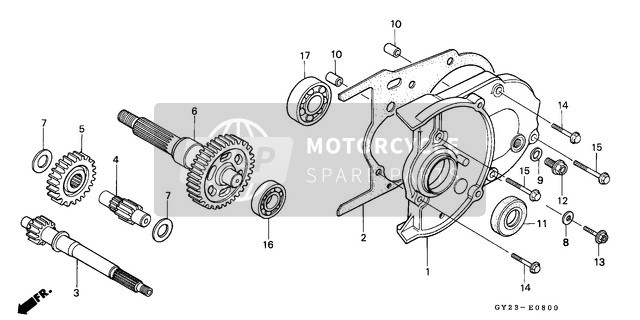 Honda SA75 1993 Getriebe für ein 1993 Honda SA75